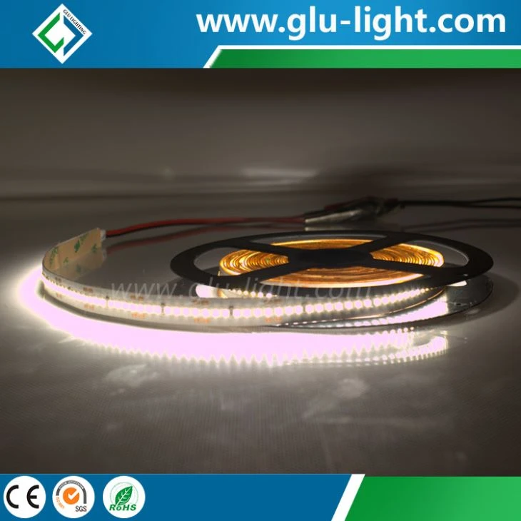 High brightness Ra90 10mm single row 2216 led stripe 280leds/m for linear alu profile